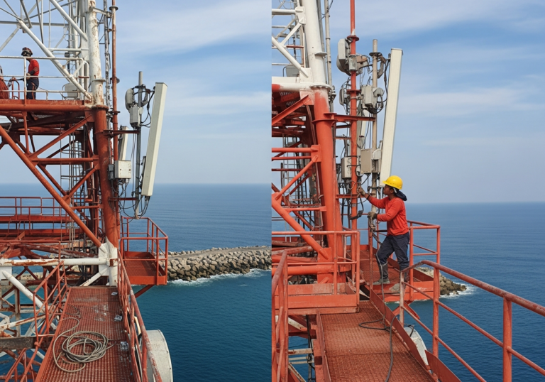 Sandblasting vs Repainting Tower Pesisir: Solusi Cat Mengelupas